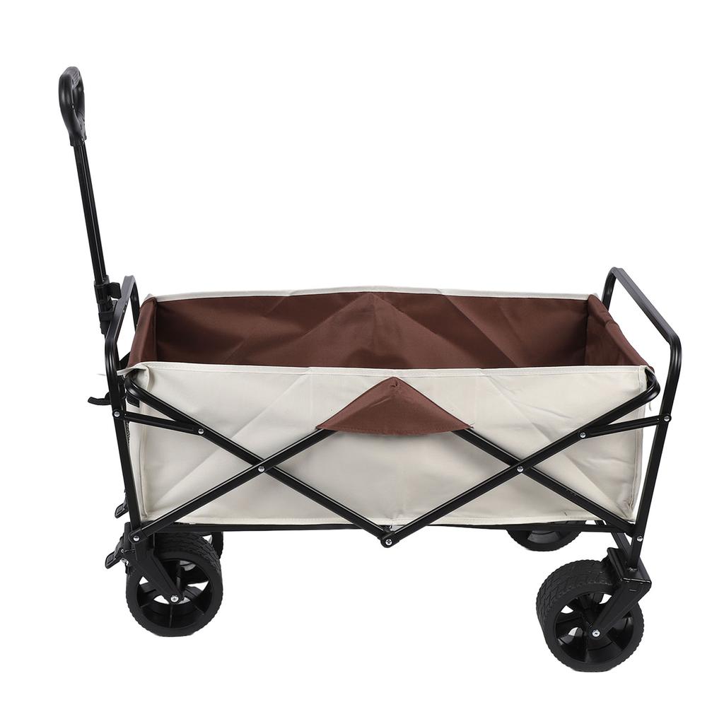 Faltbarer Campingwagen 150L Große Kapazität Verstellbarer Griff Hohe Tragfähigkeit Strandwagen