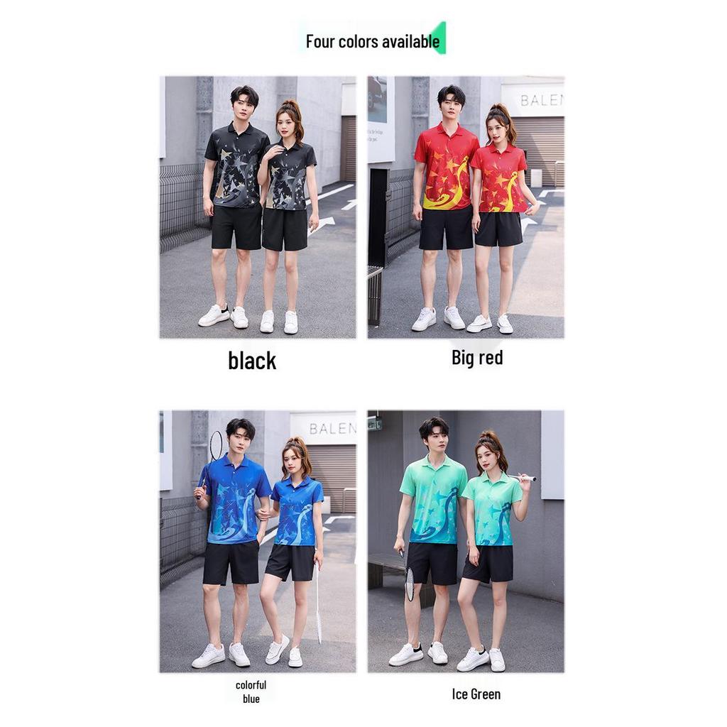 Short Sleeve Quick-Dry Sportswear Set: Custom Polo Shirt for Group Work with Logo Printing