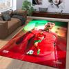 Football Star Designed floor mat, suitable as a non-slip mat for the living room or bedroom sofa
