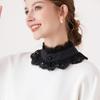 Capelet Fake Lace Collar Standing Collar Lace Neckline Exquisite Detachable Lapel Collar  Women