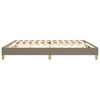 Box Spring Bed Frame Taupe 200 x 200 cm Fabric