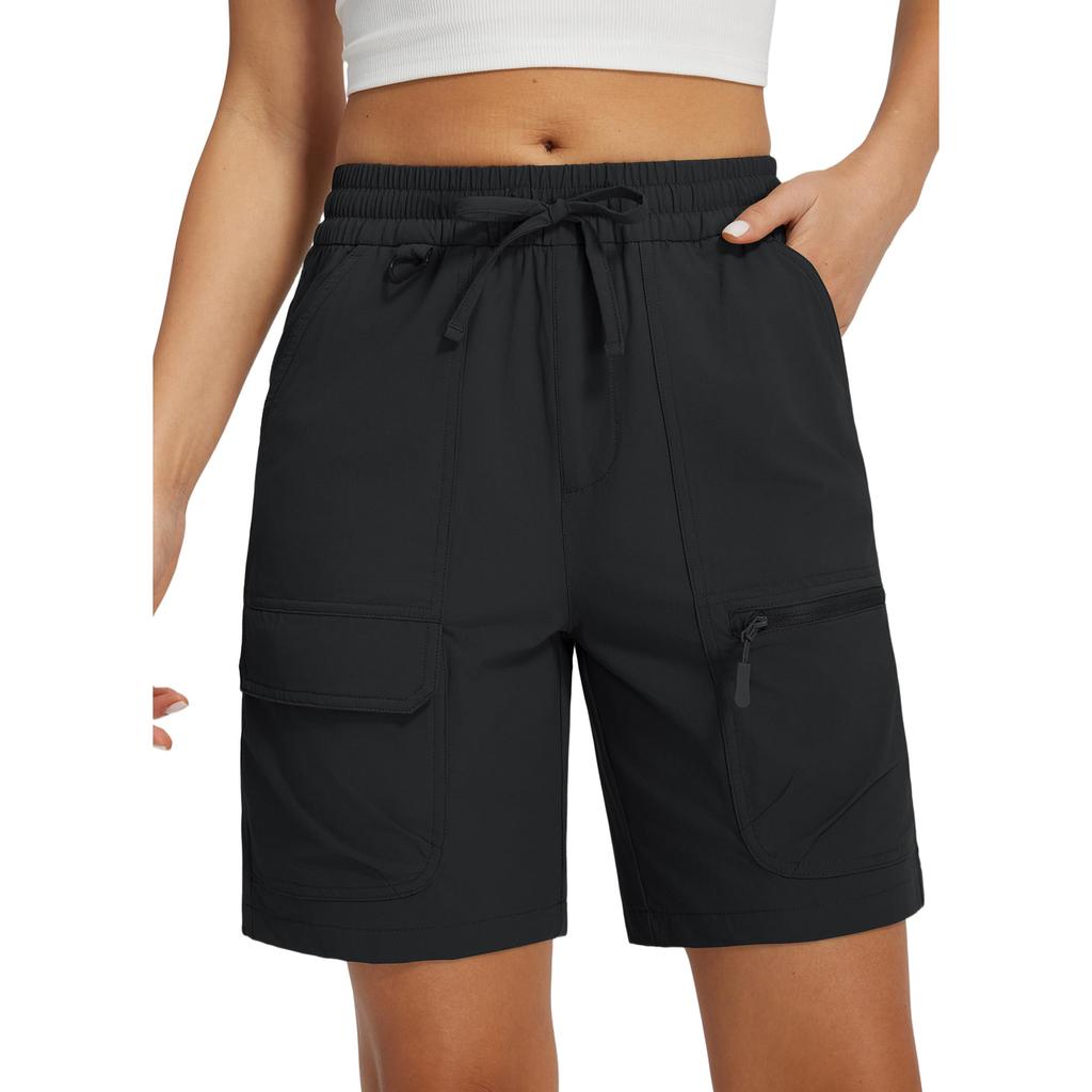 Sommershorts für Damen, lässig, hohe Taille, weiter Beinschnitt