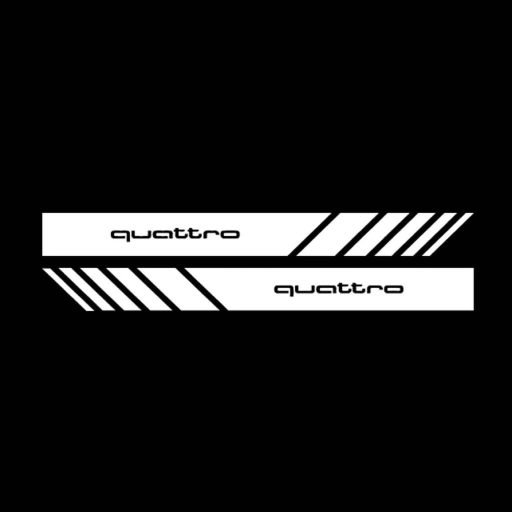 2pcs Car Rearview Mirror Decal Sticker Decoration Accessories For 1jzfb Sline RS Quattro TT A3 A4 A5 A6 A7 A8 Q3 Q4 Q5 Q6 Q7 Q8 S jzfb1