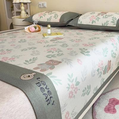 3 Stück Eis Seide Matte Sommer Rattan Matte Sommer Bettmatte Laken Faltbare Eis Seide Doppelbett Klimaanlagenmatte