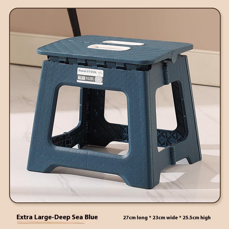 Lehká skládací schodová stolička, víceúčelová ruční zesílená podnožka, protiskluzová plastová malá kuchyňská lavice