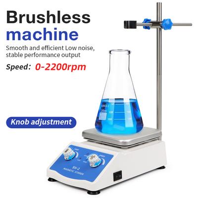 SH-2 Heating Magnetic Stirrer EU Plug 2000ml Mixing Machine Adjustable Lab Hot Plate Magnetic Stirrator Liquid Magnetic Mixer