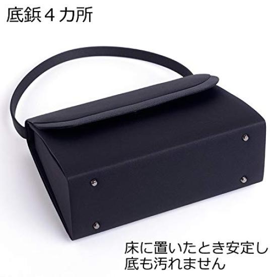 Aurora Black Formal Bag, Grosgrain, Water-Repellent, Large, Suitable for Weddings, Funerals, Entrance Ceremonies, Graduations, and Other Special