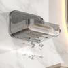 2Pcs Clearly plastic Soap Dish Modern Waterproof Soap Holder Easy Installation Bathroom Essential Shelf Kitchen Friendly