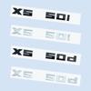 Chrom Schwarz 3D 2,6 cm M X5M50i X5M50d Zahlen ABS Emblem für BMW X5 Serie E70 G05 Kofferraum Abzeichen Logo