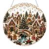 Acrylic Shape Christmas Hanging Ornaments, 2D Flat Decoration for Tree, Home, Party