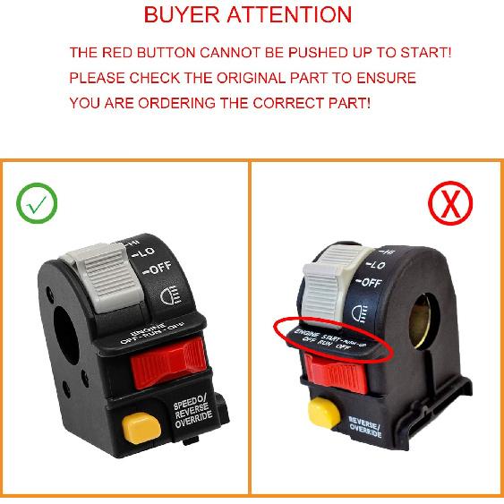 Handlebar Headlight Switch Hi/Lo/Off Beam Light/Kill/Stop | For 2001-2005 Polaris Sportsman 400 500 700 Magnum 325 330 Scrambler Xpedition Trail Boss