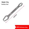 Plum Blossom Double-Ended Adjustable Wrench 8-22mm - Non-slip, Self-tightening, Multifunctional Open-end Tool for Household & Auto Repair