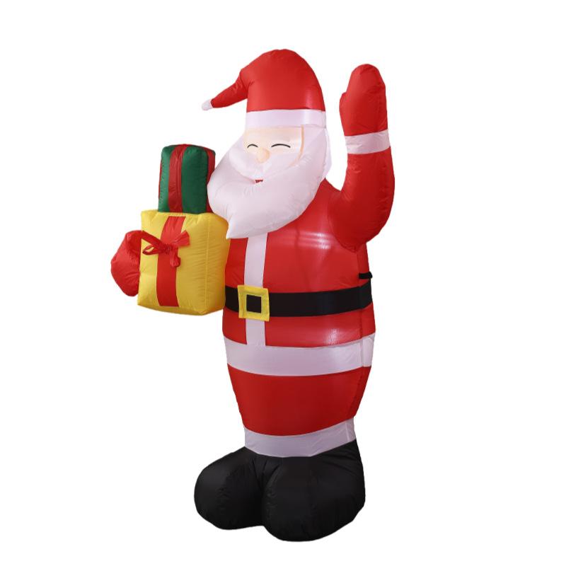 Inflatable Santa Claus 1.8m Christmas Decoration with Lights for Event Party Decor
