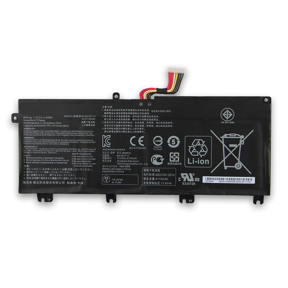 NEW Replacement Battery B41N1711 For ASUS GL503GE GL703GE GL503 GL503VD GL703VM FX705DT FX705DU FX705GD FX705GE FX765GM