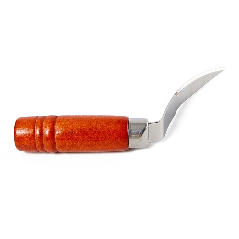 Coconut Meat Remover Stainless Steel Wood Handle Manual Portable Removal Hole Opener Handheld