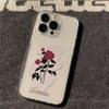 INS Rose Flower iPhone15 Mobile Phone Case 14/13Pro Apple 12promax All Inclusive 11 Anti-drop 16/17