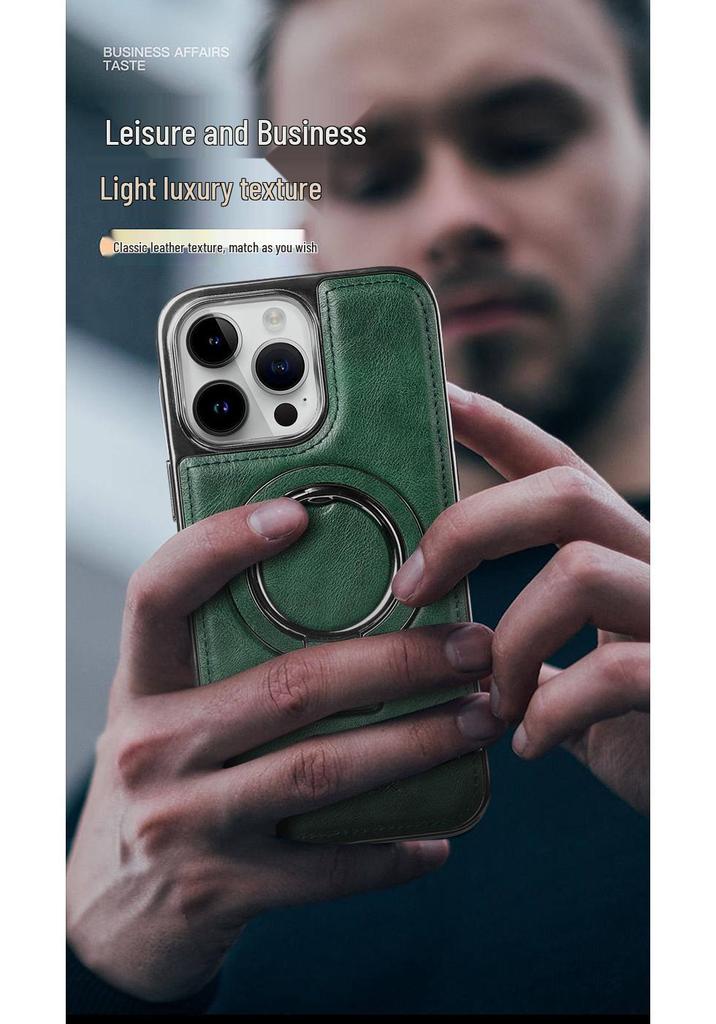 Custodia Magnetica di Lusso in Pelle per iPhone 16: Resistente alle cadute e compatibile con Apple 17 ProMax