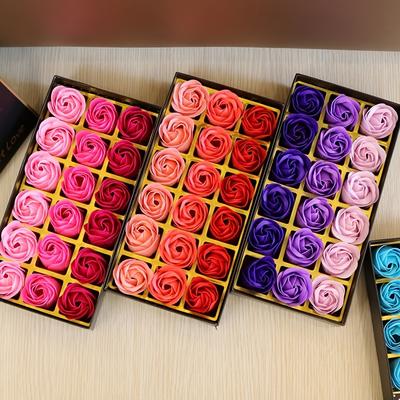 Romantic 18pcs Rose Scented Soap Flowers Gift Box Set with Butterfly Theme and Rainbow Patterns, Perfect for Birthdays, Bridesmaids, Christmas
