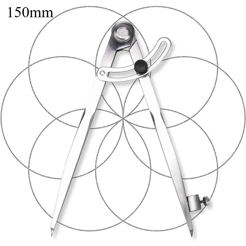

Деревообрабатывающий циркуль для рисования Плотницкий циркуль 150 мм-300 мм Инструмент для круговой разметки Инструмент для разметки дизайна для геометрического рисования черчения