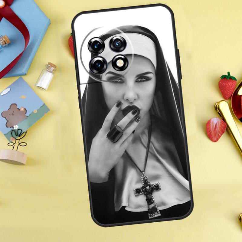 

Sister Nun Case For OnePlus 13T 13R 12 12R 15 13 11 10 10T 8T Nord 5 CE 2 3 4 Lite Nord N20 N30 Cover OnePlus 12