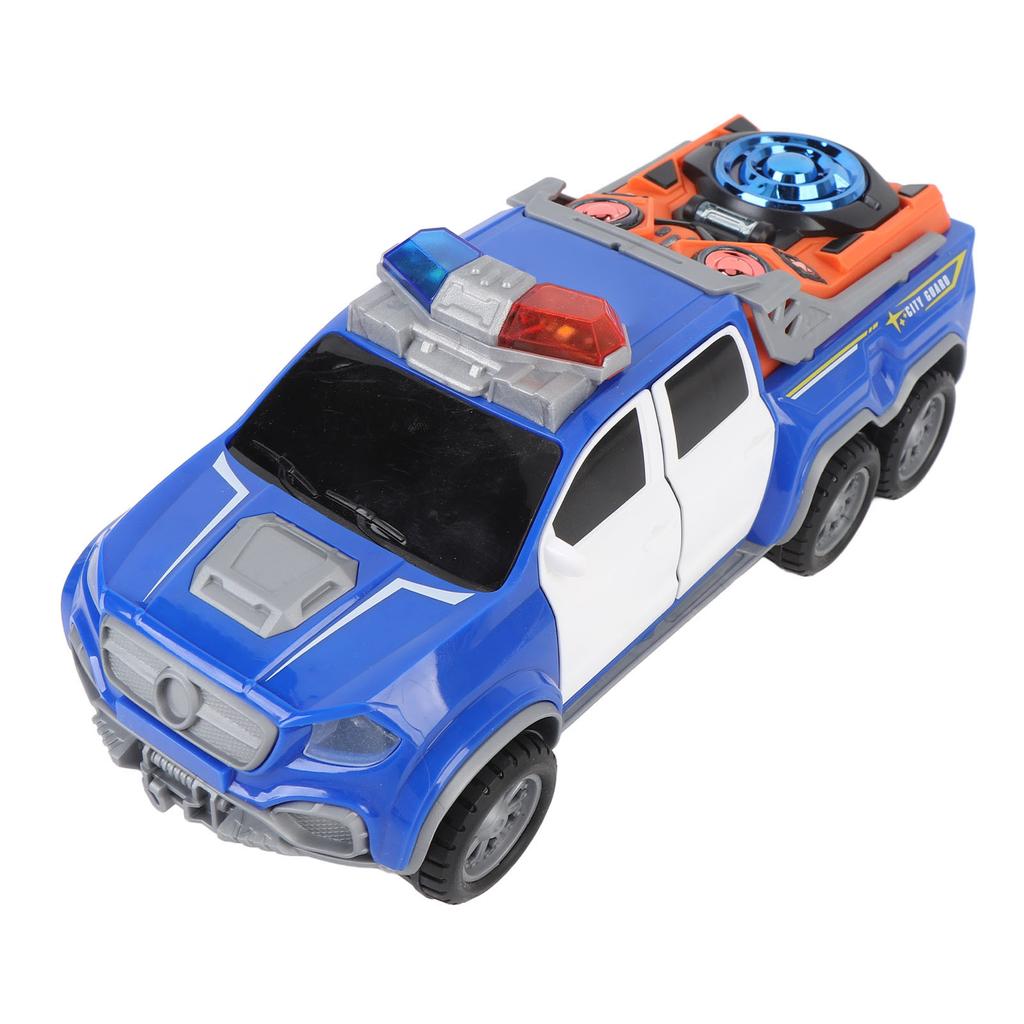 Spielzeugauto mit Licht und Ton, 360 Grad drehend, automatische Türöffnung, batteriebetrieben, leuchtendes Auto