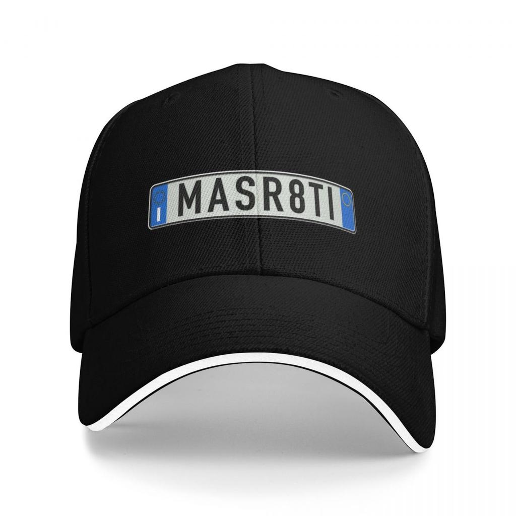 MASR8TI Italienisches Kennzeichen Euro-Stil Maserati Baseballkappe Sonnenhut Wanderhut Schirmmützen Für Damen Herren