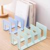 4 Grid Bookends Stand Bookshelf Desktop Decor Storage Rack Bookend Book Holder School Stationery Office Desktop File Organizer