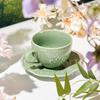 Emerald City Lily of the Valley Embossed Mug & Saucer Set
