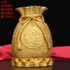 Brass Piggy Bank Ornament Copper Treasure Bowl Lucky Ingot Money Bag Home Living Room Decoration Opening Gift Congratulation