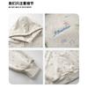 Oversized Floral Print Hooded Zip-Up Sweatshirt Unisex Loose Fit Casual Top