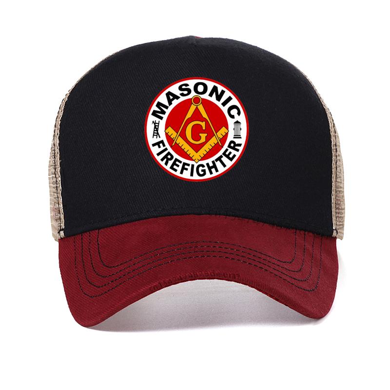 

Masonic Freemason Freemasonry First Responder Firefighter Fireman Baseball Cap Fashion Masonic men Dad Hat Casual sunha Adjustable красный