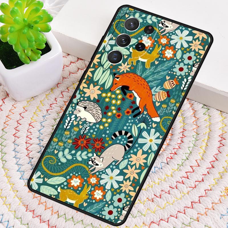 Wild Forest Animal soft TPU Phone Case For Samsung Galaxy note 10 pro S26 S25 S24 S23 S22 Ultra Plus S21 FE S20 Shockproof Cover