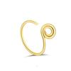 Winding Special-Shaped Nose Ring Music Note Love Shape Design Gold Special-Shaped Niche Nose Ring Ear Cartilage Clip