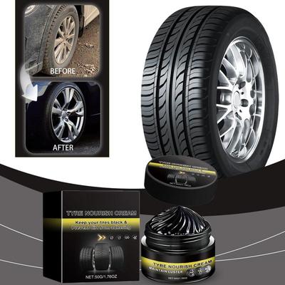 Car Tire Nourish Wax Cream Waterproof Truck Tire Polishing Wax Dirty-resistant Anti-UV Maintenance Wax Lasting Dirt Cleaning