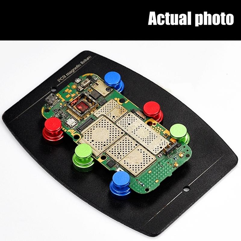 Efficient Metal PCB Clamp With Electromagnetic Pin For Secure Circuit Board Positioning And Soldering Electronics Repair