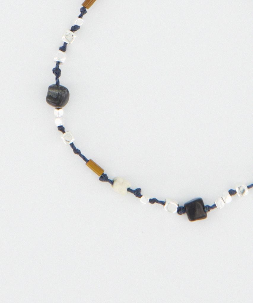 Douhab Pebble – Weave Bracelet / Silver