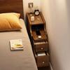 Multifunctional Ultra-Narrow Bedside Table with Storage Drawers Modern Nightstand Easy Maintenance Small Cabinet for Home Bedroo