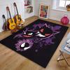 Best Seller! P-Pokemon Cartoon Carpets with Gengar Printed, Living Room Bedroom Floor Mat Balcony Garden Non-Slip Rug Great Gift