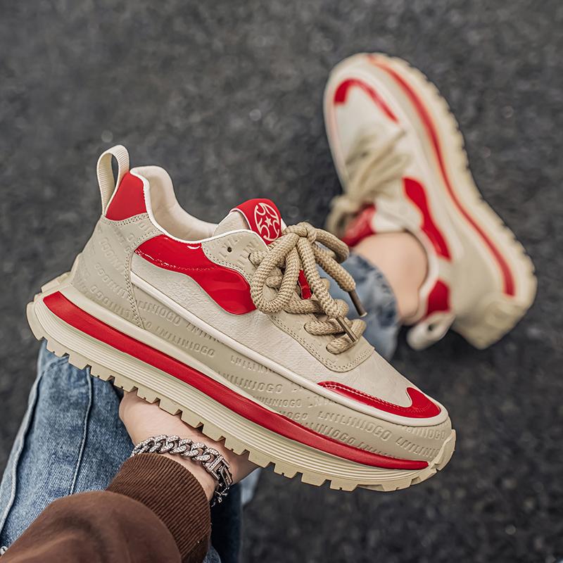 39-44 Men's Fashion Trend Thick Soled Height Increasing Sports and Leisure Shoes Forrest Gump Shoes Running Shoes