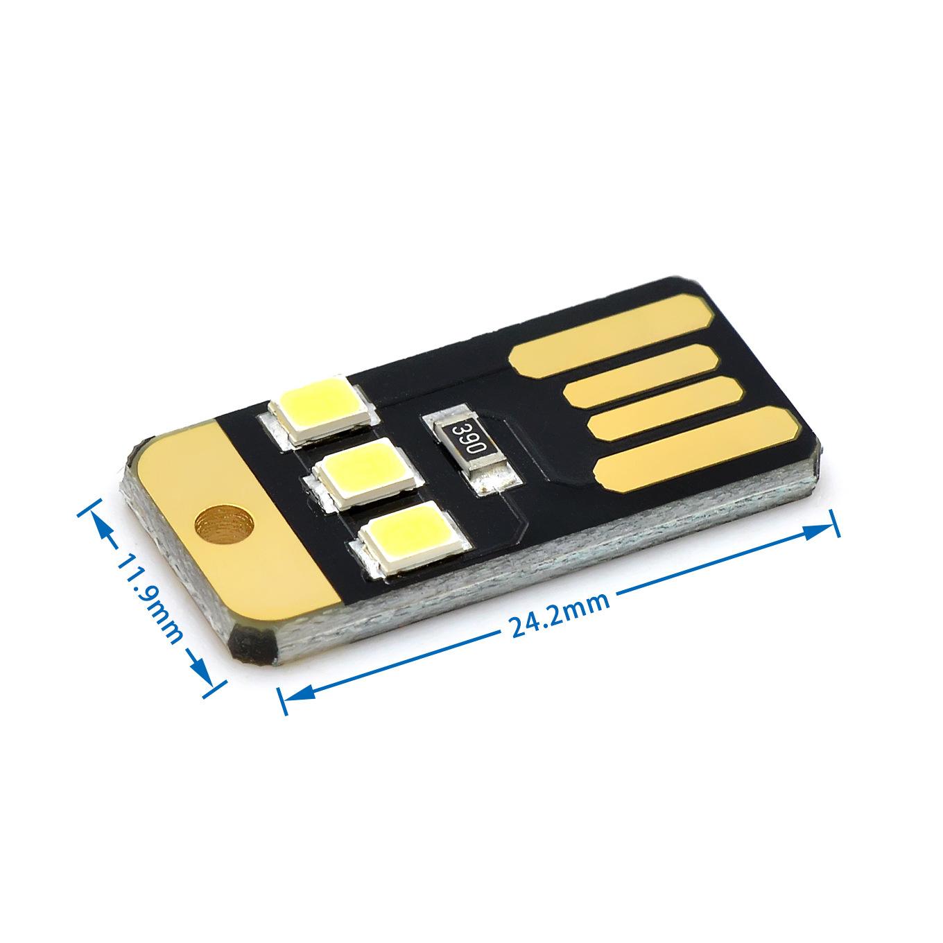 

10 шт./Портативная маленькая светодиодная USB-лампа, Ультратонкий дизайн, Кемпинговая лампа, Ночник для портативного аккумулятора