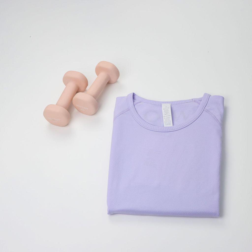 In Stock: Women's LU3.0 Short Sleeve Round Neck Yoga & Running Slim Fit T-Shirt