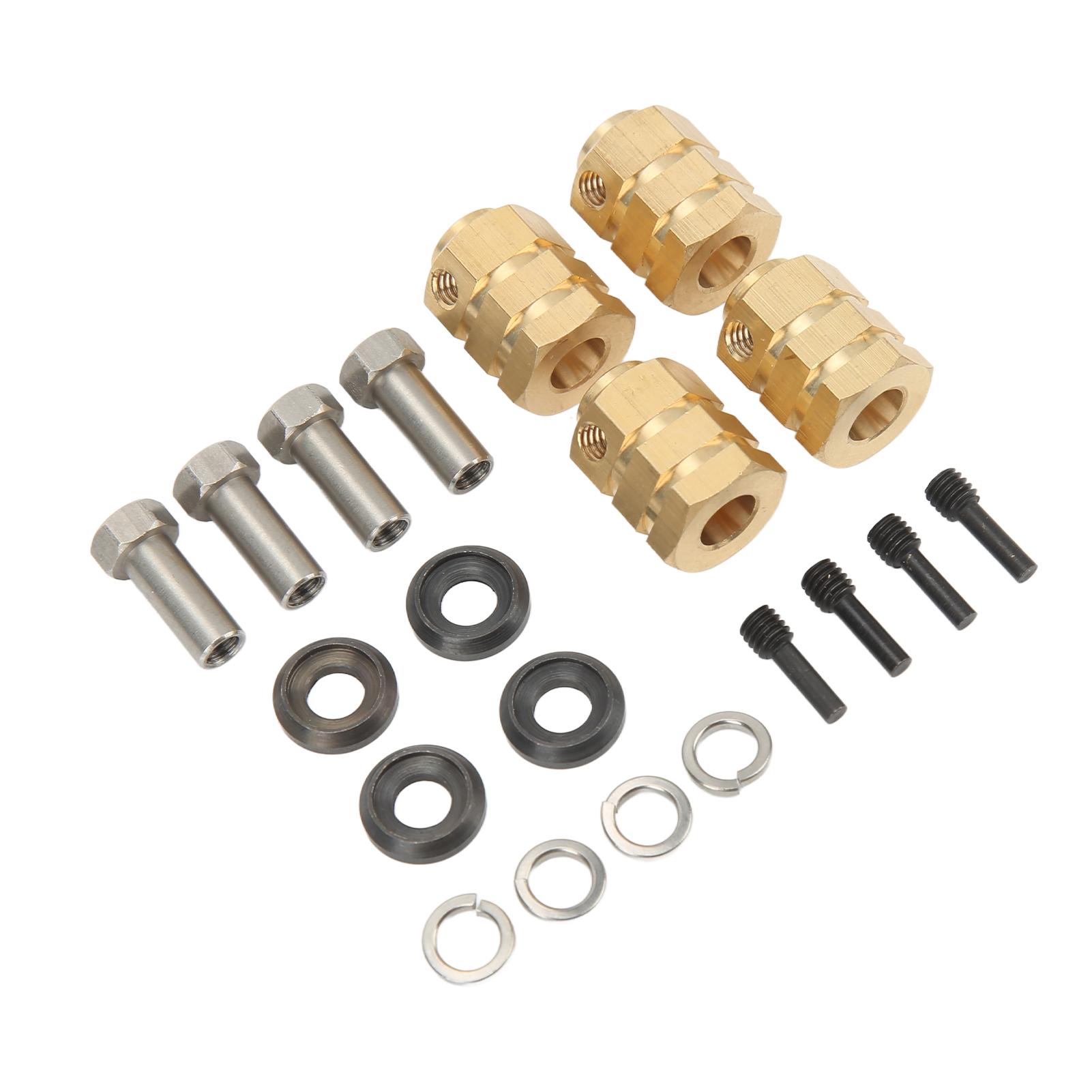 

RC Extension Adapter Brass Easy Installation High Strength RC Extension Coupler for TRX4 1 10 RC Car 15mm