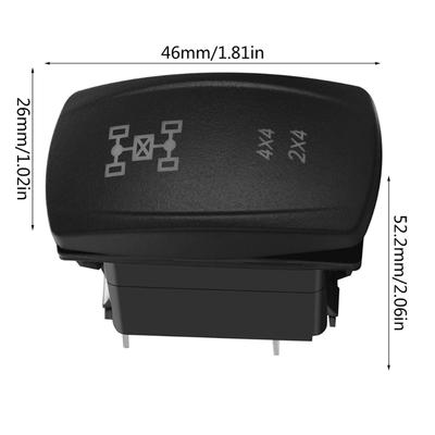 Waterproof Rocker Toggle Switch Boats Car Marine Rocker Switch Blue LED 5pin