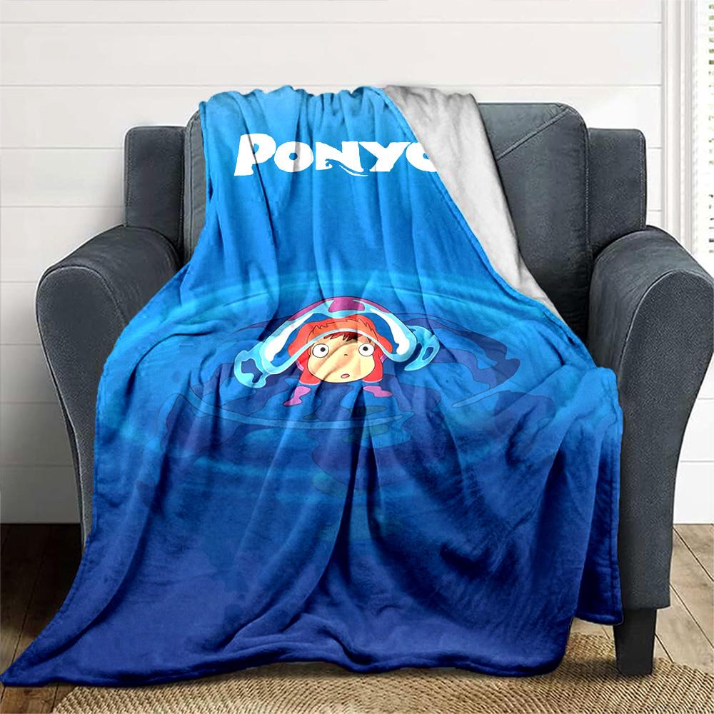 Ponyo Blanket Soft & Cozy Great for Picnics Office Sofa for All Occasions Warmthful Decor Ideal Gift For Birthday Valentine'S Day
