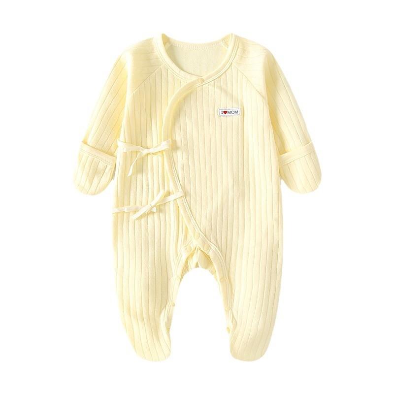 Apple Bear Cloud Print Baby Cotton Romper Suit For Newborns And Infants
