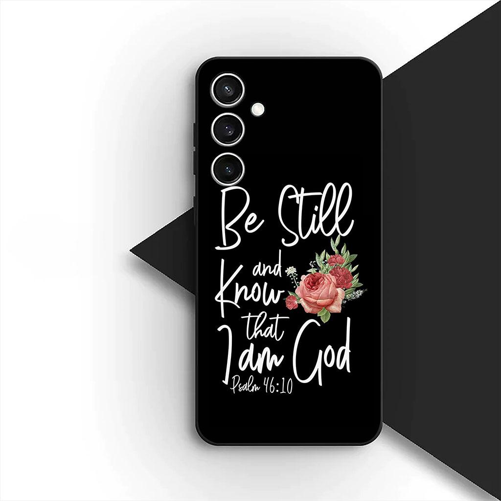 Bible Verse Christian Jehovah God Phone Cover Case for Samsung Galaxy S25 S24 S23 FE Ultra Plus S7 Edge S25+ S23+ A56 5G Casing