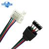 5PCS 5050 RGB 4Pin LED Strip Light Connectors Strip To Power Adaptor 4 Conductor 10mm Wide Connector