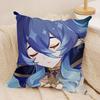 Layla genshin impact cute Cushion Cover Silky Short Plush Invisible Zipper Dustproof Sofa Pillow Case for Home Decor
