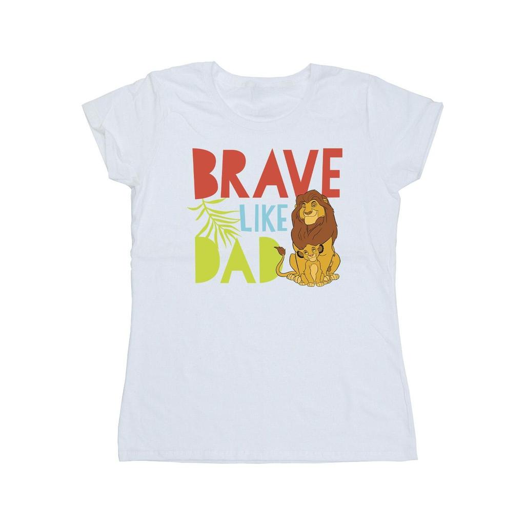Disney Womens/Ladies The Lion King Brave Like Dad Cotton T-Shirt