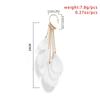 Long Feather Bohemian Earrings For Women With Plated Alloy Design Jewelry Fashion